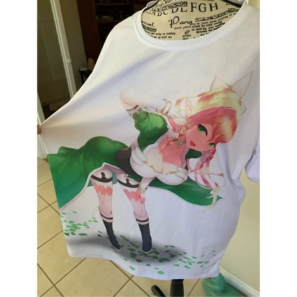 Sword Art Online Leafa Verduras Anima T shirt